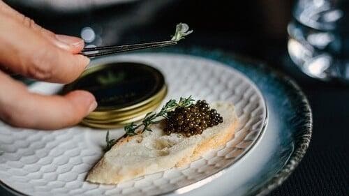 Gourmet caviar experience